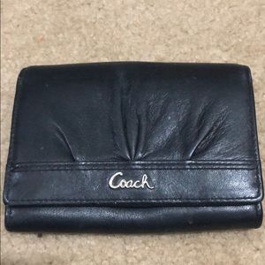 Black leather Coach wallet